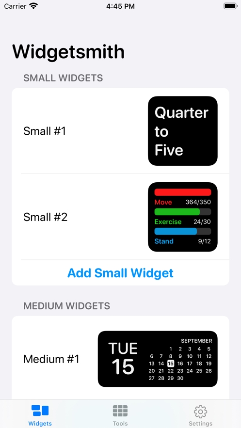 widgetsmith App