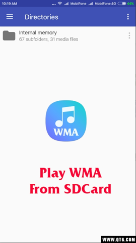 WMA Music player App