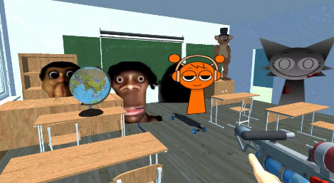 学校沙盒射击游乐场游戏下载