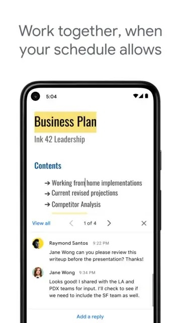 google Docs app