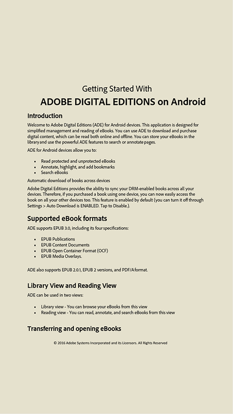 Adobe Digital Editions安卓下载